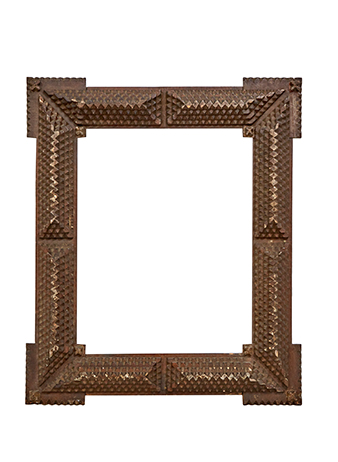 hand carved ornate picture frame 