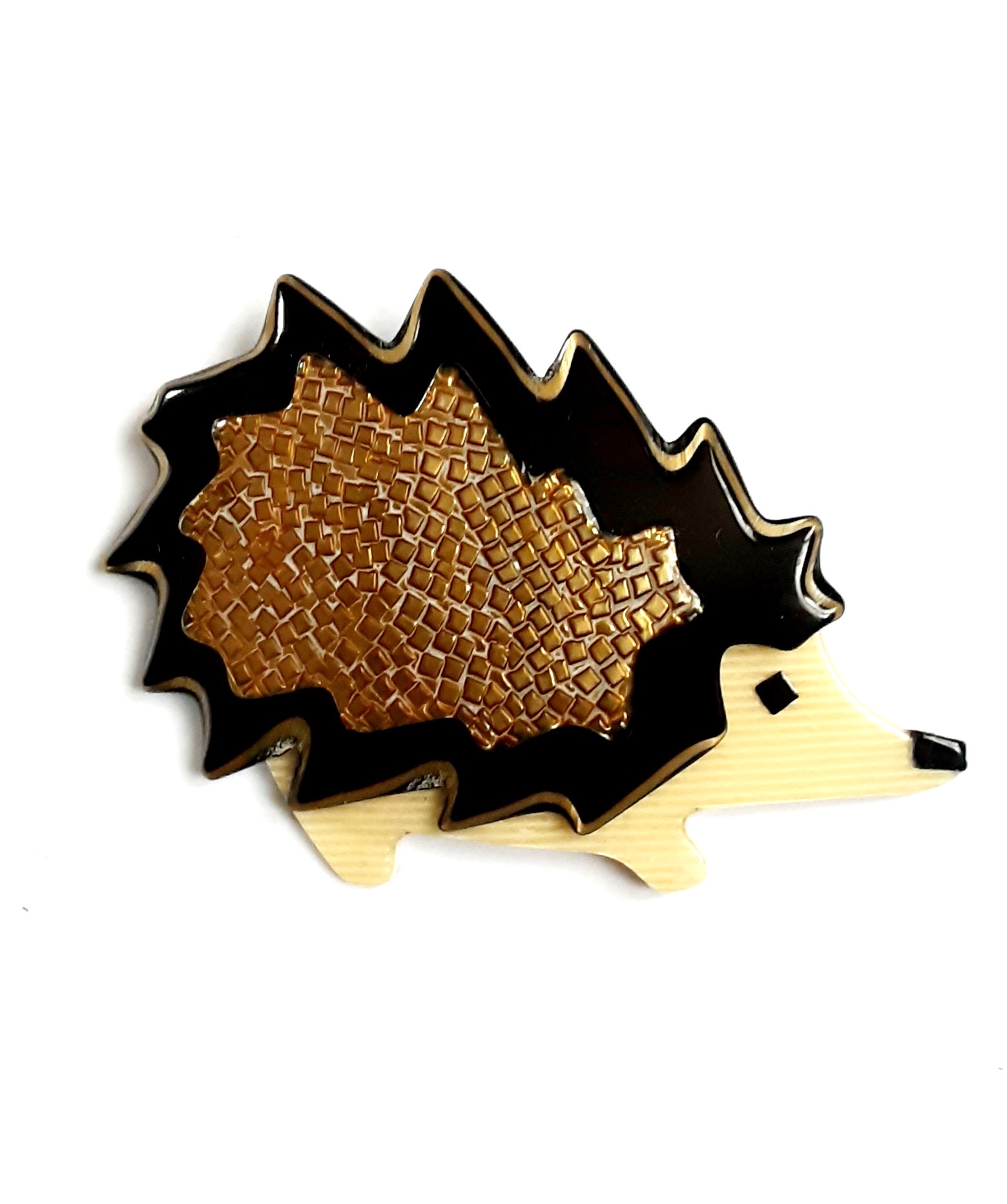 Lea Stein hedgehog brooch