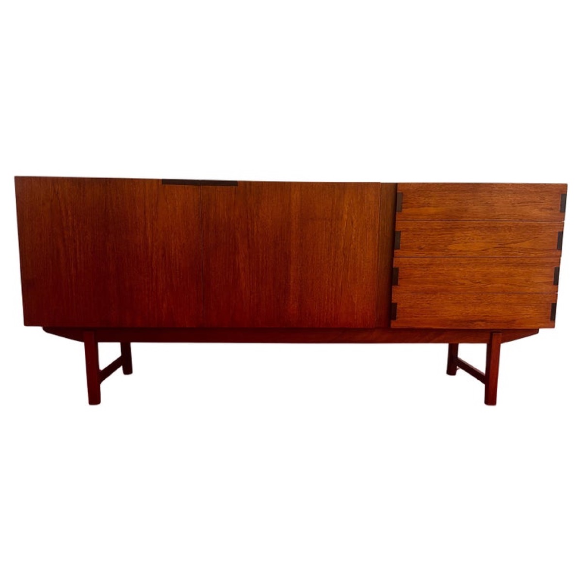 1960s British Everest Teak & Metal Sideboard