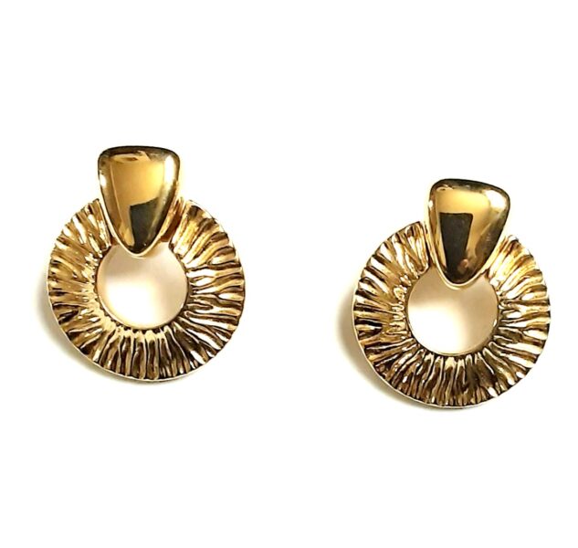 Alfies Antiques Market, Gillian Horsup, Givenchy vintage gold tone stud earrings